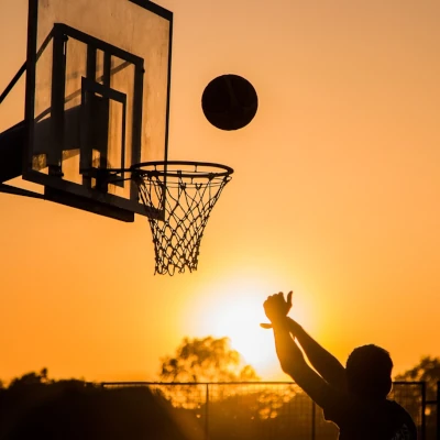 Basektball Wurf auf den Korb